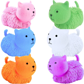 Boneco Gatinho Aperta Anti Stress Luz Brilhante Castela