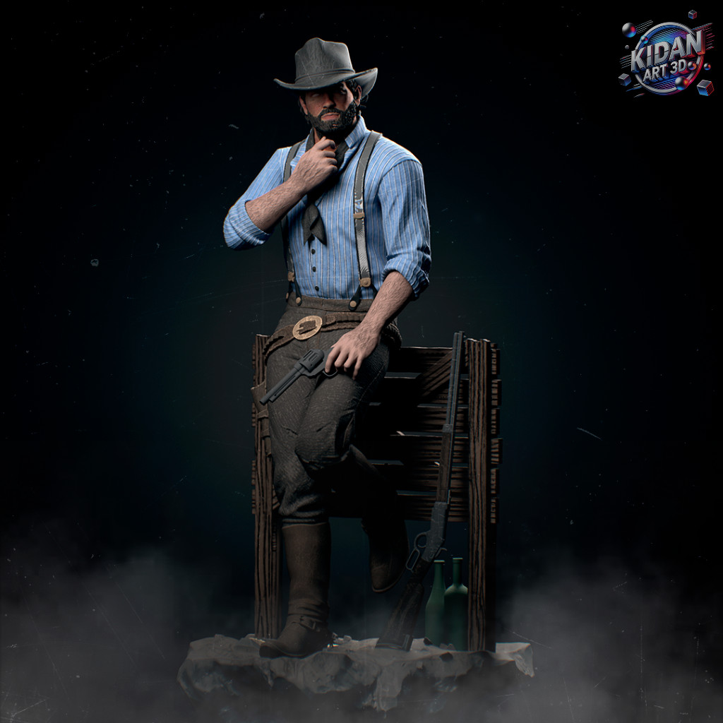 Arthur Morgan RDR Action Figure Exclusivo Miniatura Estátua ...