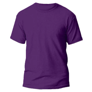 Camiseta Unissex Lisa Várias Cores Malha Premium Camisa Roxa Gola Redonda Algodão Envio Imediato
