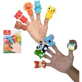 Dedoches De Borracha Infantil Animais - Castela