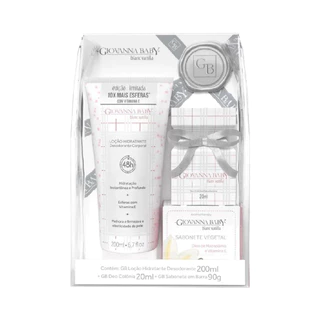 Kit Hidratante Colonia Sabonete Blanc Vanilla Giovanna Baby