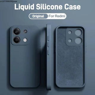 Redmi Note 13 Pro Plus Capa De Silicone Líquido Macia Para Xiaomi Note13 Note13Pro Telefone Deluxe