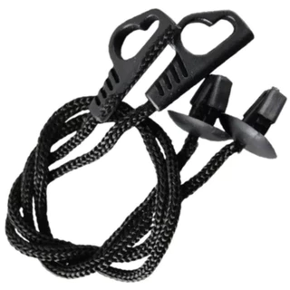 Par de Cordão do Bagagito Tampão Porta-malas Fiat Palio Stilo Punto e Novo Uno - Preto - 31cm