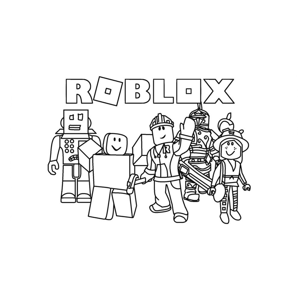 desenho para colorir do roblox