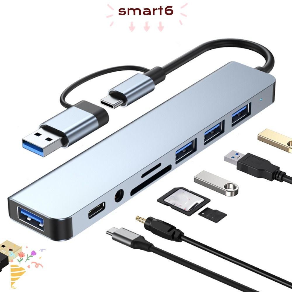SMART6 USB C HUB Telefone Móvel De Alta Velocidade Expansor De Mesa 3.0