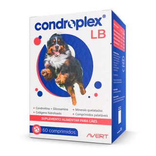 Suplemento Condroplex LB 120g Avert c/ 60 Comprimidos
