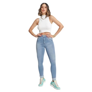 Calça Jeans Feminina Skinny Midi Cintura Alta Biotipo Jeans Original