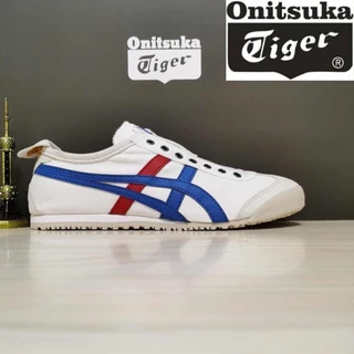 Onitsuka tiger (ver descrição do produto) Tiger ASICS México 66 esportes de lazer sapatos de lona para homens e mulheres branco azul