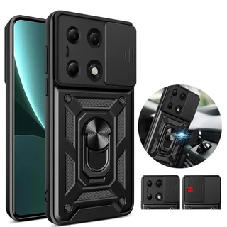 Para Xiaomi POCO C65 M6 X6 X5 Pro Redmi Nota 13 Plus5G 4G 12 Plus Capa Da Caixa Armadura Do Suporte De Rotação