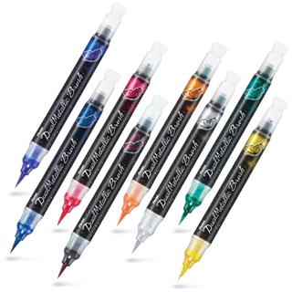 MARCADOR PINCEL DUAL METALLIC BRUSH PENTEL LETTERING