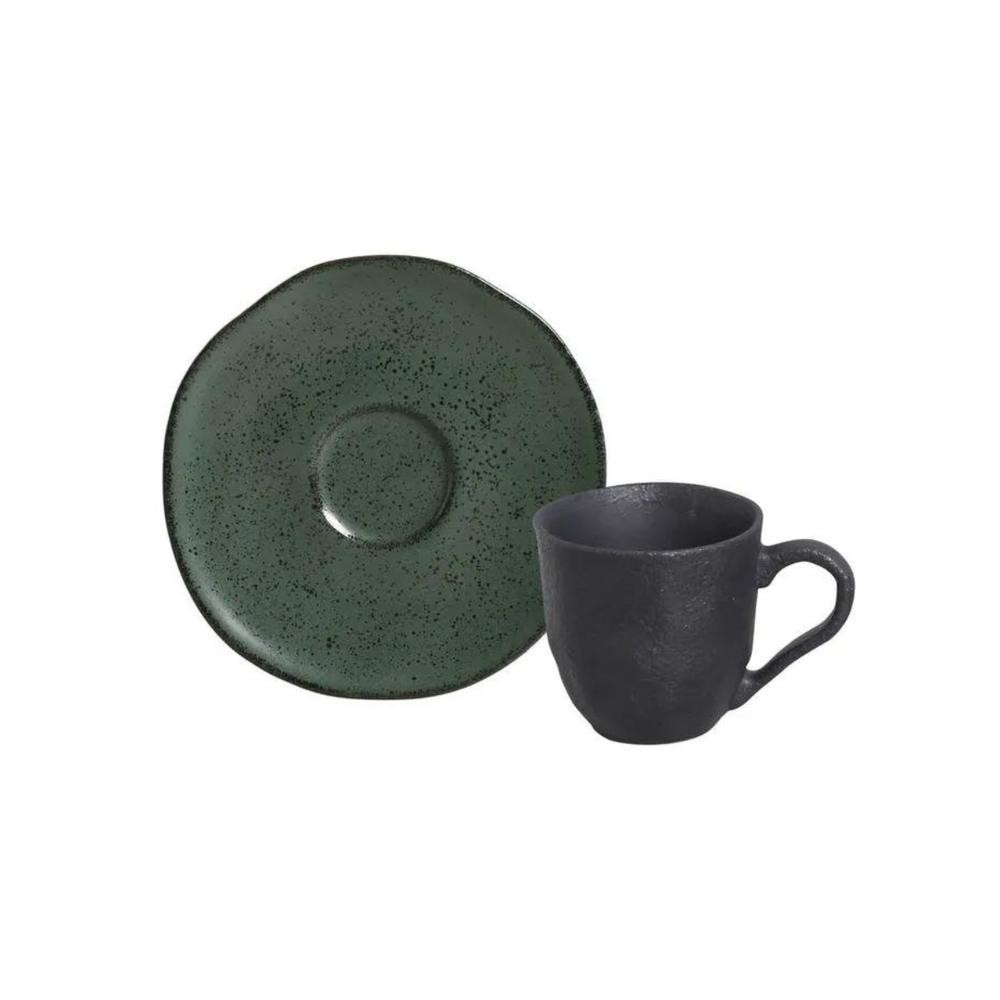 Xicara Café Com Pires 120ml Organico Arauco - Porto Brasil