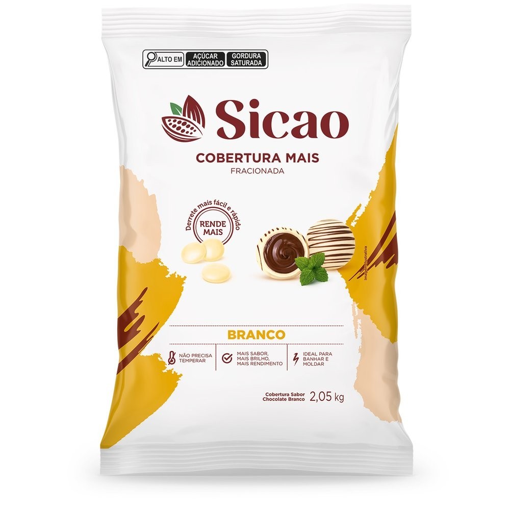 Cobertura Branco Gotas 2,05kg - Sicao