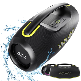 Caixa de Som Portátil 180W RMS com Bluetooth Hyperboom 1000 Até 12 Horas IPX7 Luz Led Waaw em Oferta na Shopee