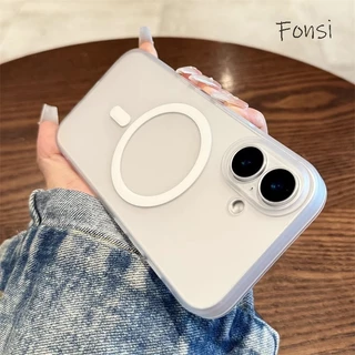 Luxo Fosco Meia Transparente Capa Traseira À Prova De Choque Para iPhone 16 15 14 Plus 13 12 11 Pro Max