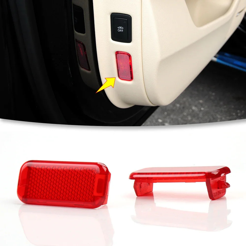 Porta Do Carro Lâmpada Sombra Luz De Advertência Vermelha Sinal Da Para Carros Audi A6 A4 A3 Q7 Q5 Q4 Q3