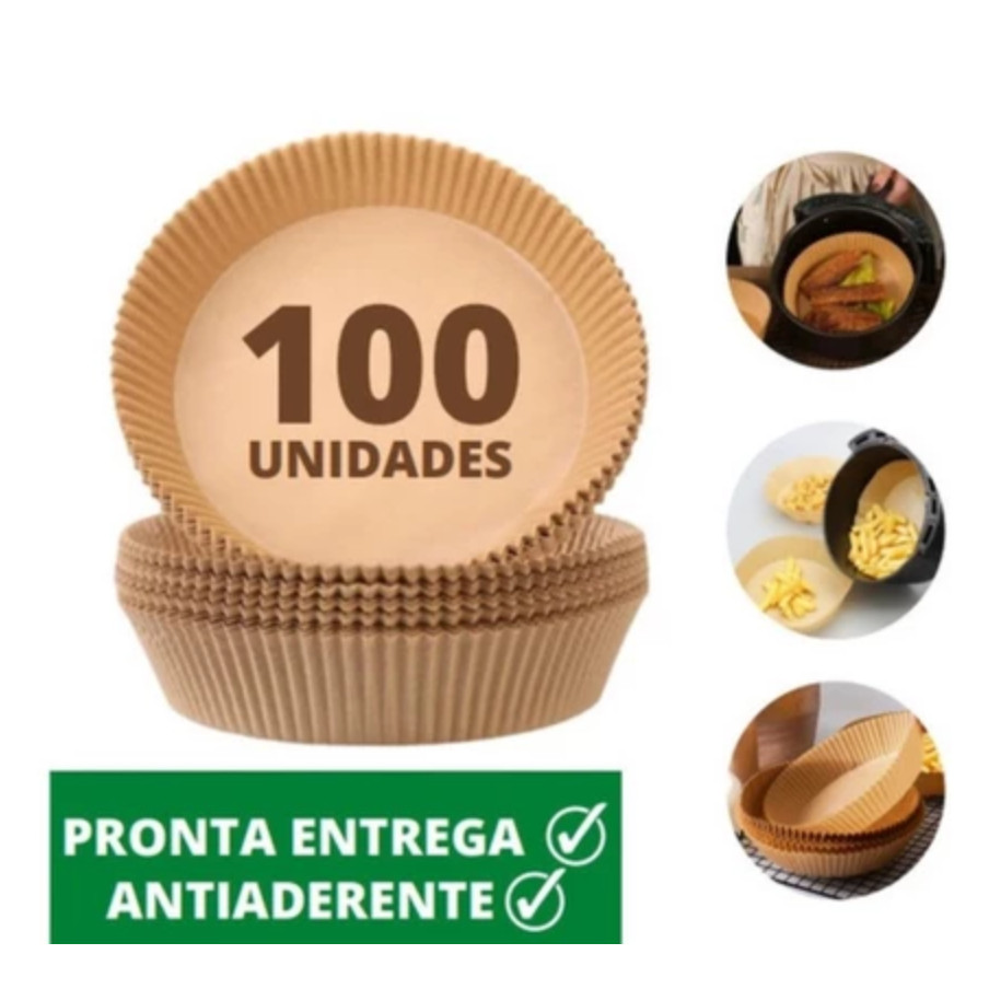 Forro De Papel Para Airfryer – Protetor Antiaderente Redondo Para ...