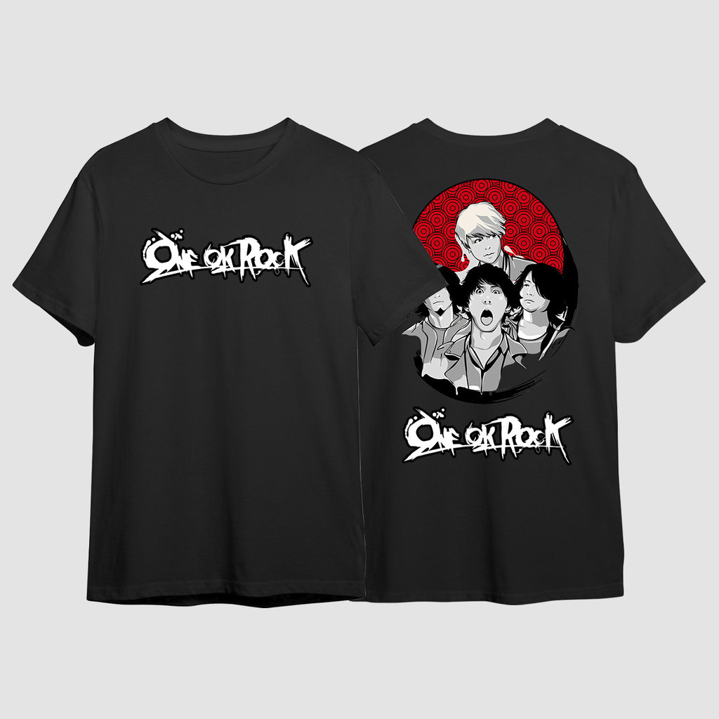 Camiseta One Ok Rock Banda Pop Integrantes Da Banda Nas Costas