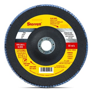 Disco de lixa flap disc cônico 7" - FDS180-50FC - Starrett (50)