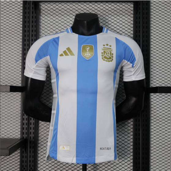 Camisa da Argentina 2024 Futebol Camisa Versão Casa Player