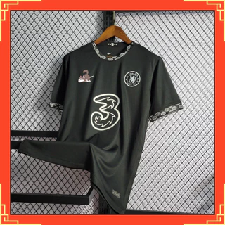 【Frete grátis】 Camisa de time 22/23 Camisa De Futebol Treino Terno Preto CLSA
