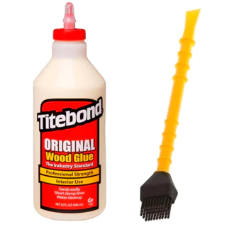 Kit Cola para Madeira Original 946ml e Pincel de Silicone Titebrush Titebond