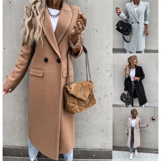 2024 Outono E Inverno Longo Gola De Lã Mulheres em Promoção na Shopee 2024 Outono E Inverno Longo Gola De Lã Mulheres