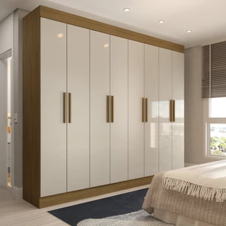 Guarda-Roupa Casal Castlewood 8 Portas 4 Gavetas