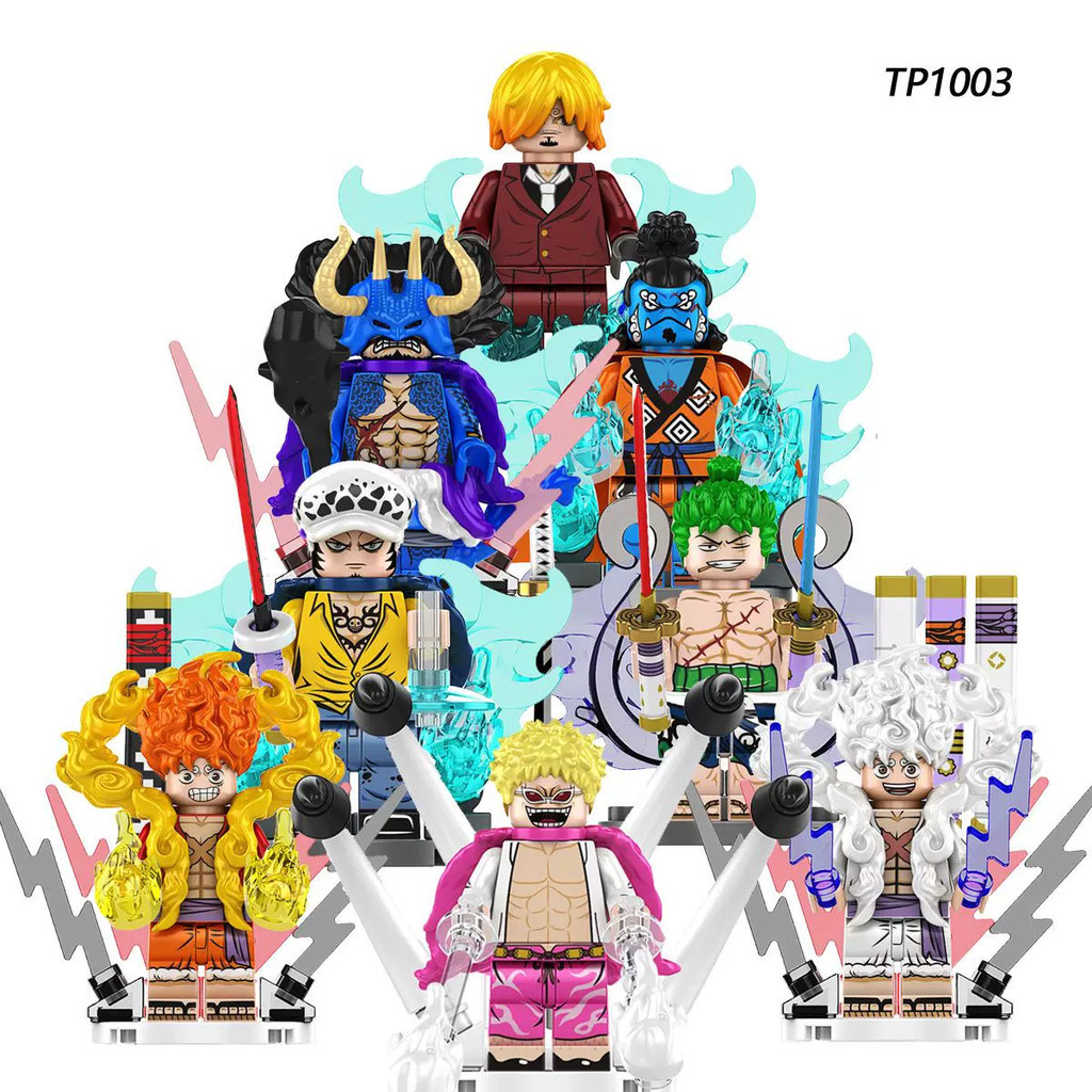 Compatível com Lego One Piece Luffy Sauron Jinping Doflamingo