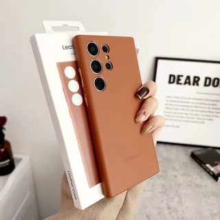 Capa De Couro Original Com Botões Laterais Metálicos Para Samsung Galaxy S24/S24 Plus Ultra Protetora Completa Caixa
