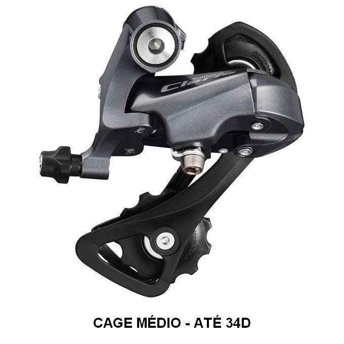 CÂMBIO TRASEIRO SHIMANO CLARIS R2000 RD-R2000 GS 8V - MÉDIO 34D