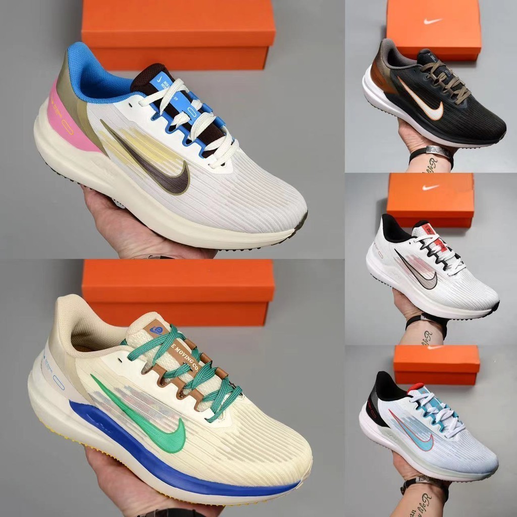 Nike Winflo 9 Mesh Homens Mulheres Tênis De Corrida Esportiva casual Com Almofadado E Respirável