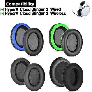 1 Par De Fones De Ouvido Para HyperX Cloud Stinger 2 Com Fio/Almofadas Almofada De Esponja