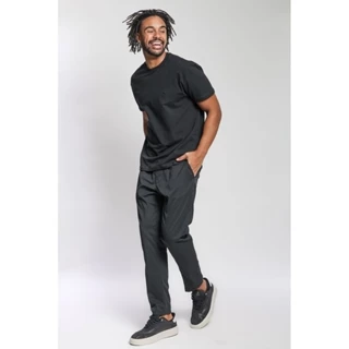 Calça Masculina Cós Elástico Polo Wear Preto