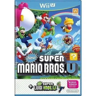 jogo físico original NEW SUPER MARIO BROS U + LUIGI U nintendo wiiu z