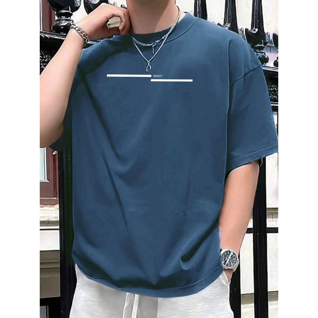 Camiseta Masculina WHAT bco 100% Algodão Malha Premium