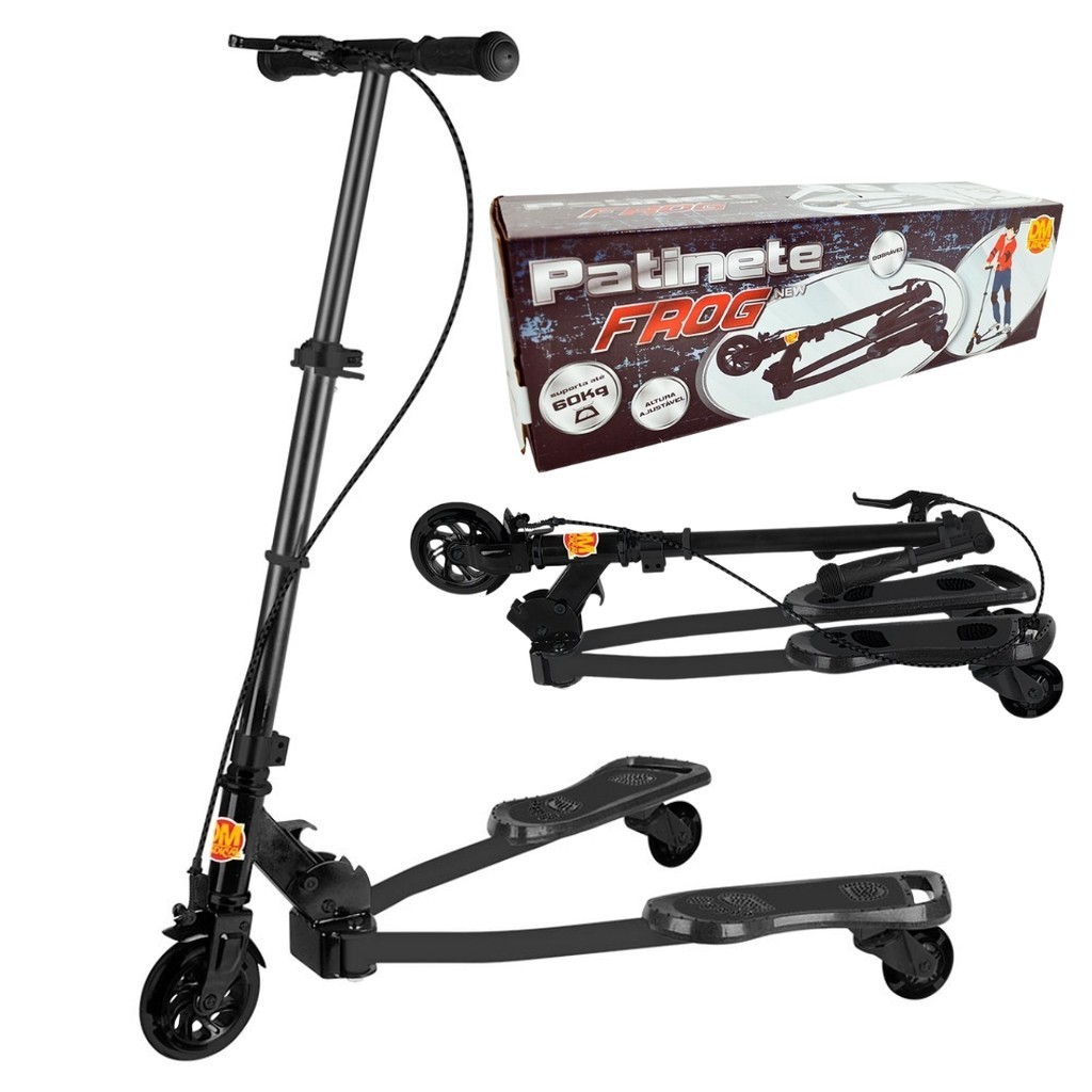 Patinete Frog New Radical Ski Trinete 3 Rodas Infantil Dobrável DM