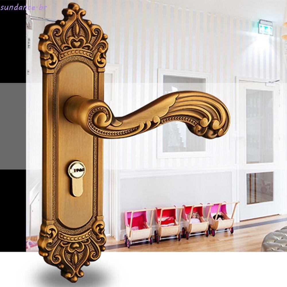 Conjunto De Fechaduras Para Maçaneta De Porta SUNDANCE , Fechadura De Segurança Vintage Estilo Europeu , Maçanetas Inter
