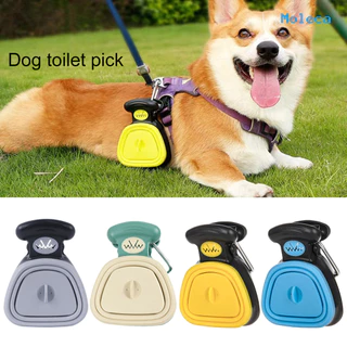 MO-Pooper Scooper Dog Pet Travel Foldable Pick Up Animais De Estimação Pá De Coleta De Lixo Com 1 Rolo De Sacos Descartáveis Poop Scoop Clean Excreta Cleaner