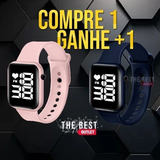 Kit com 2 Relogio de Pulso Esportivo Watch Relógio digital Led Adulto e Infantil Esporte Prova água