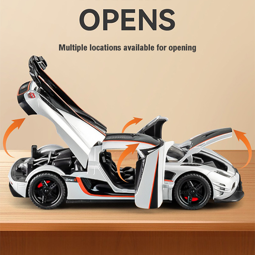 KLT 1 : 32 Koenigsegg One : 1 Supercar Metal Alloy Toys Car Modelo