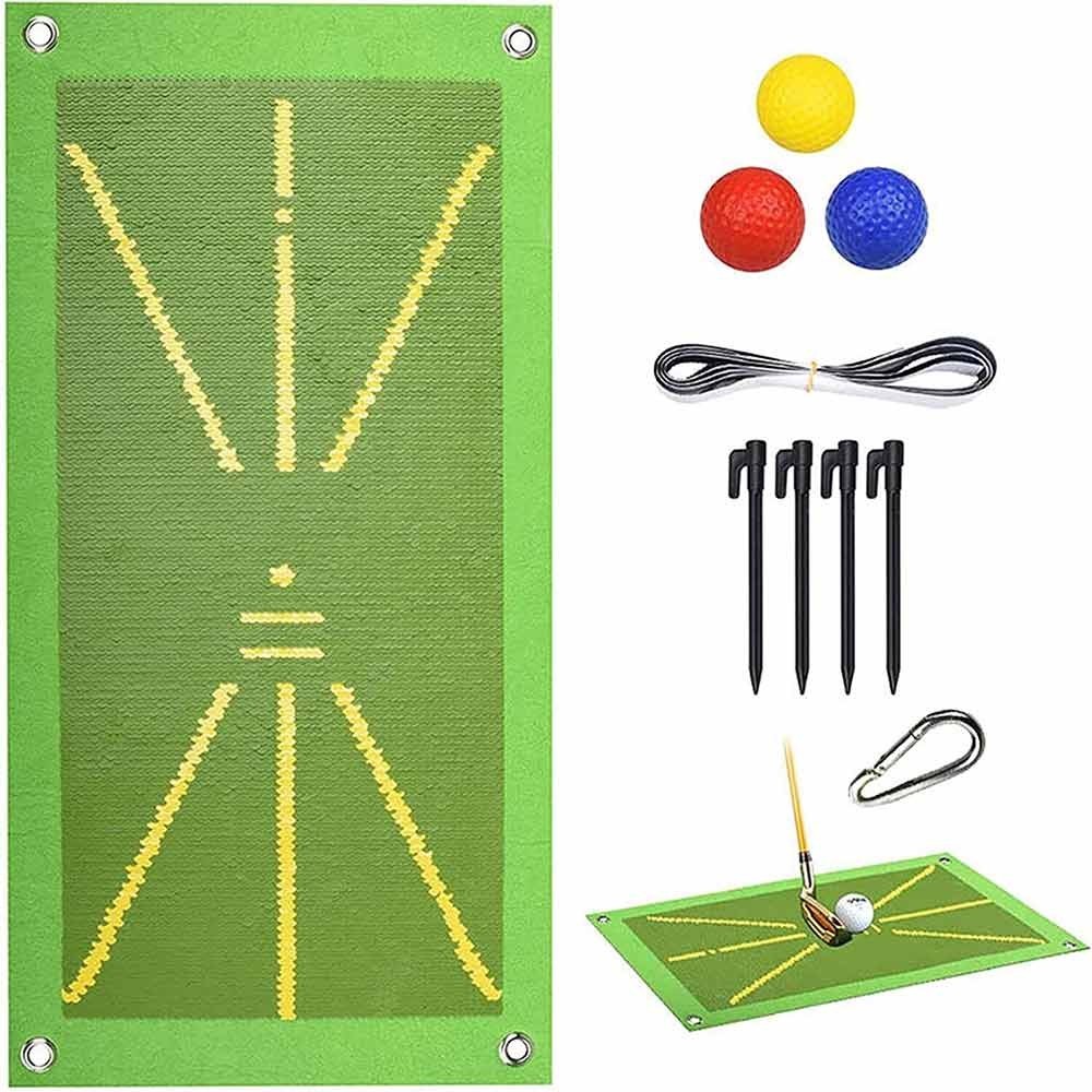Multi-Function Mini Golf Swing Trainer Golf Hitting Chipping Training ...