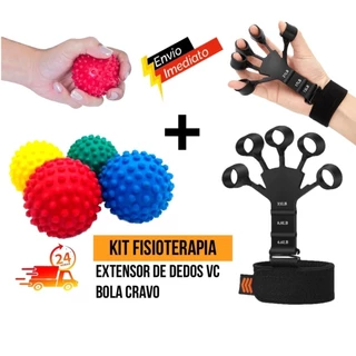 Kit Hand Grip de Dedo e ou Bola Cravo Fisioterapia Exercício para Mãos em Oferta na Shopee