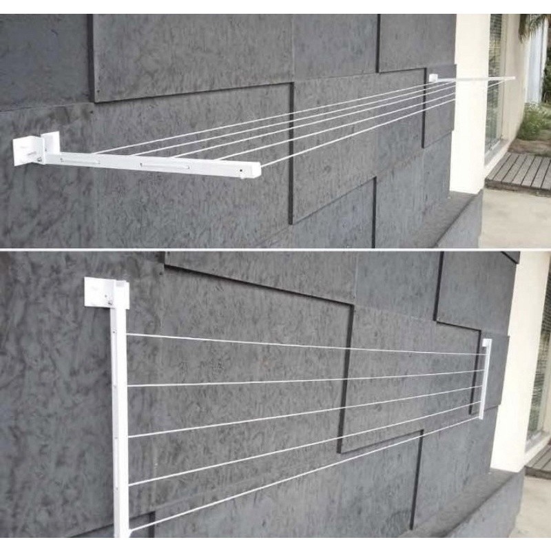 Varal de Roupa Reforçado 60Kg Retrátil Alumínio Articulado até 4 Mt