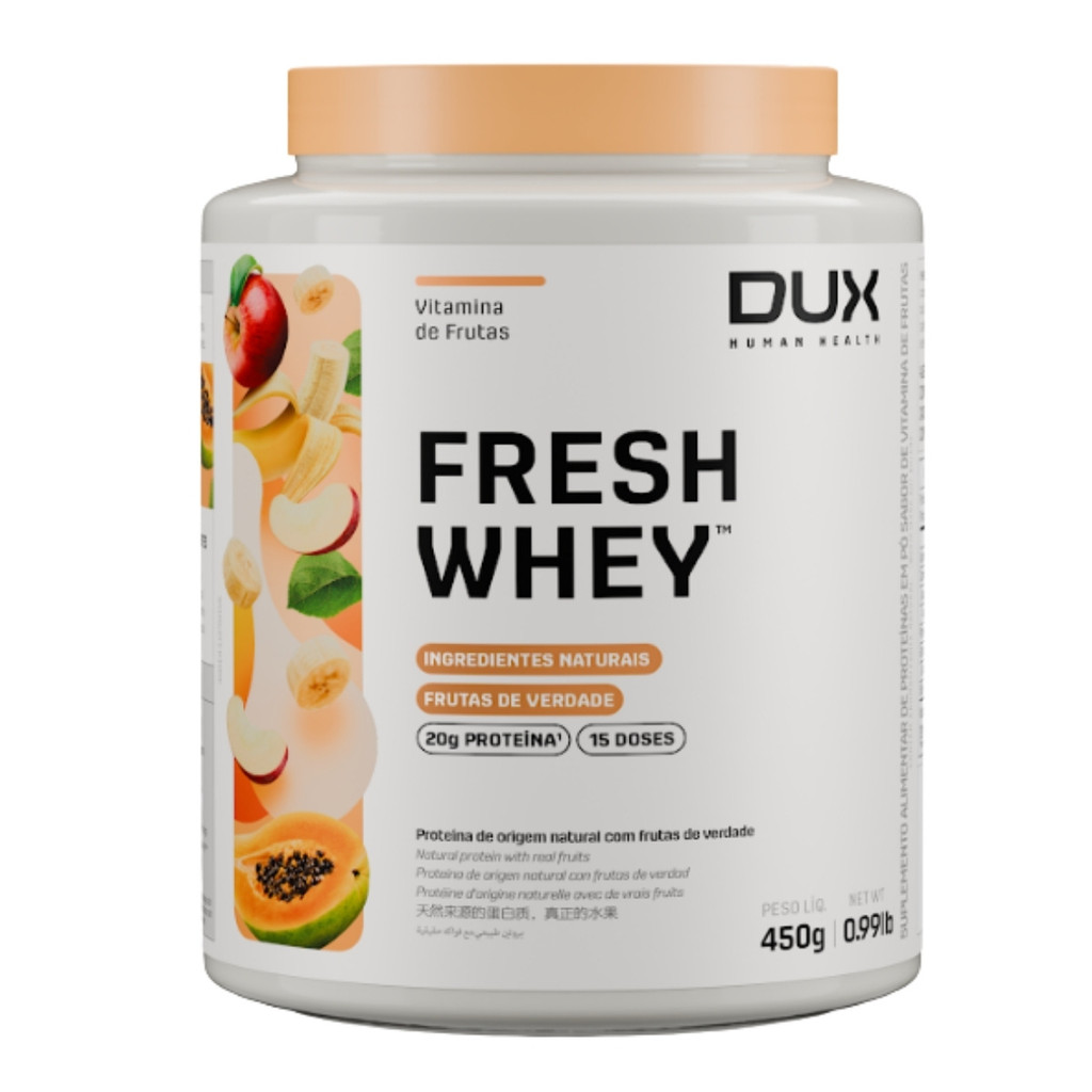 Fresh Whey Pote 450g Sabor Vitamina De Frutas Dux Human Health | Shopee ...