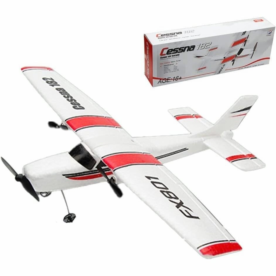 Avión De Control Remoto Fx801 Cessna 182 De 2 Canales Rtf | Meses sin interés