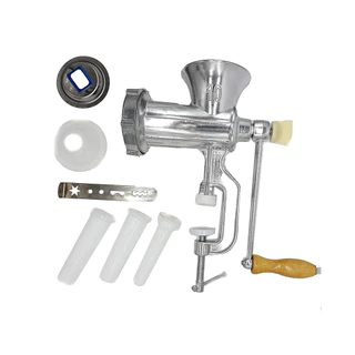 Maquina Moedor Manual Moer Carne Com funil Fazer Liguiça Carnes Embutidos e fabrica de Biscoito Amanteigado Cookies De Aluminio Com Molde Biscoitos