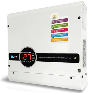 Inversor Solar Tensão Senoidal Energia 1500W 12V P/ 127V JFA