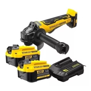 Lixadeira Esmerilhadeira Sbg700 STANLEY Brushless + 2 BateriaS 4ah 20v + Carregador Bivolt