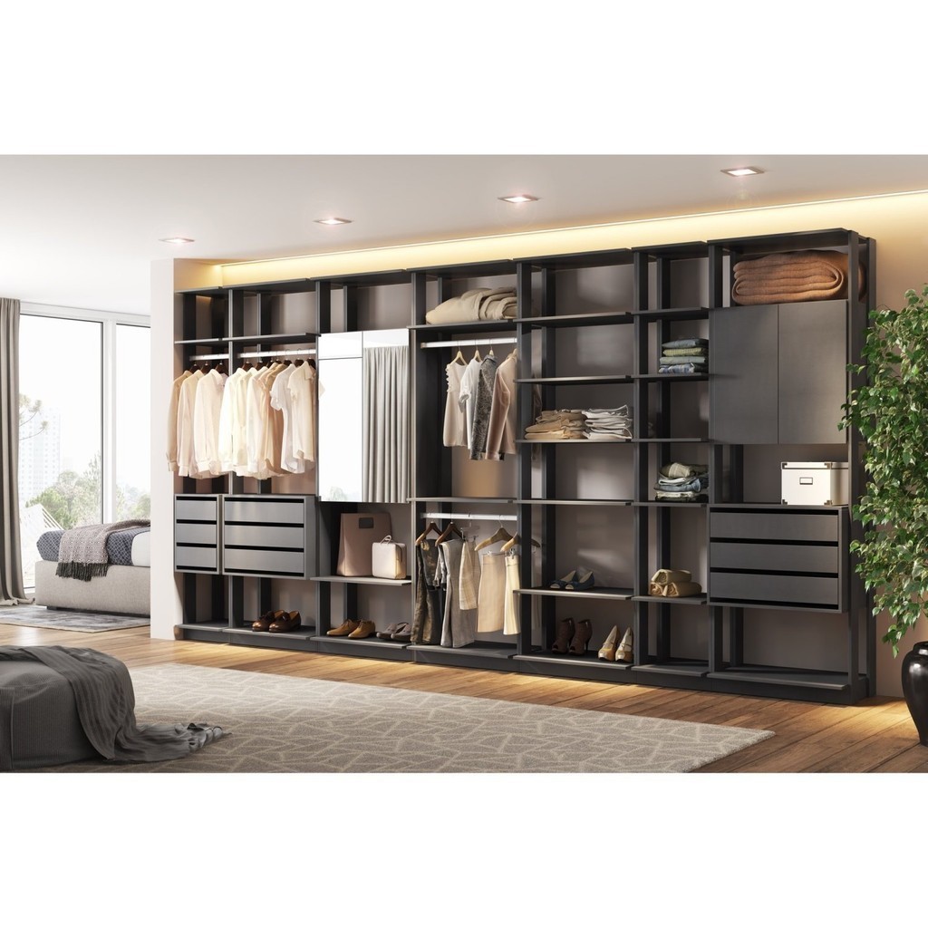 Módulo Closet 3 Gavetas e Cabideiro Clothes 700 Be Mobiliário