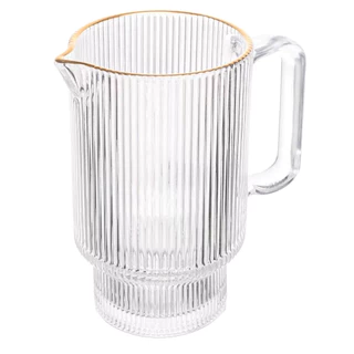 Jarra de Cristal 900ml Com Fio De Ouro Lines Wolff